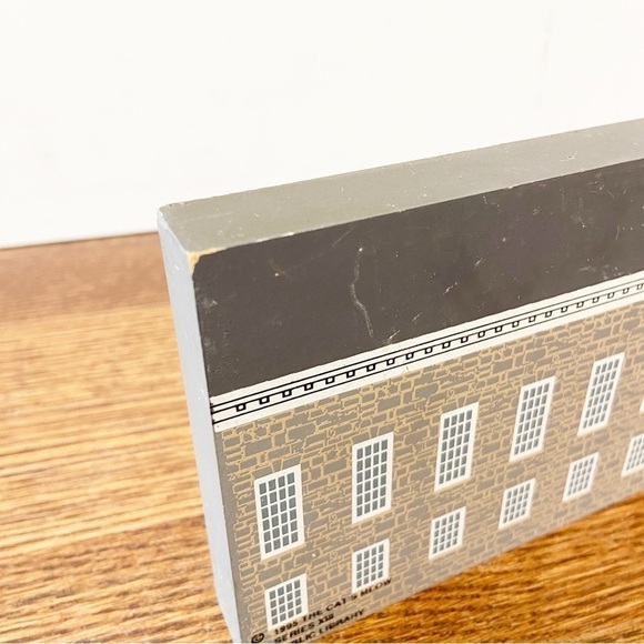 The Cat’s Meow | Vintage 1995 Series XIII Harrisburg Public Library Mini Wooden - Picture 7 of 8